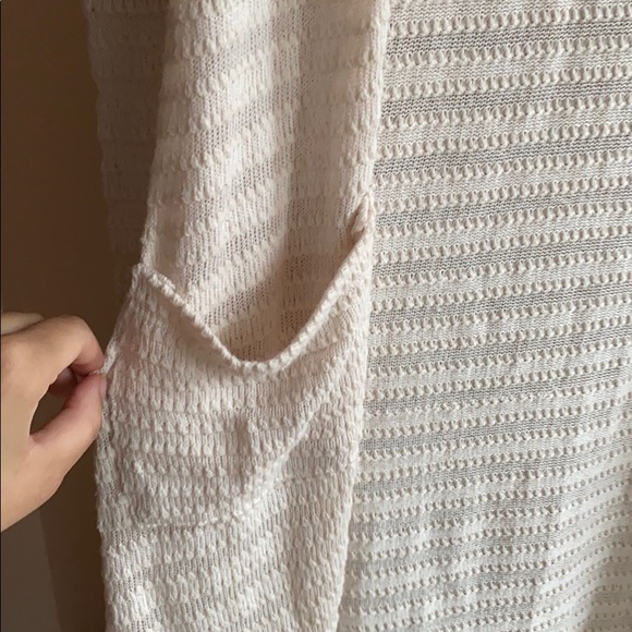 Cream white long cardigan - Picture 4 of 4